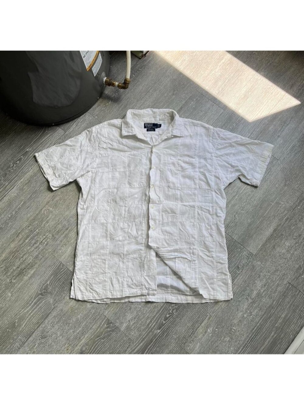 White Vintage 90’s Polo Ralph Lauren Preppy “Caldwell” Button-Up Shirt